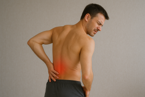 Man in Pain with Back Strain